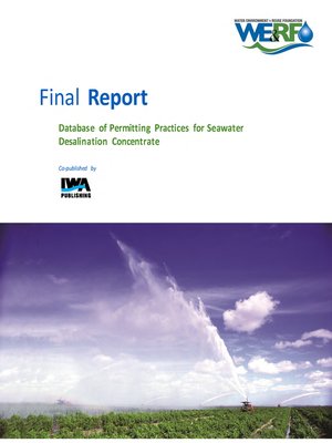 cover image of Database of Permitting Practices for Seawater Concentrate Disposal